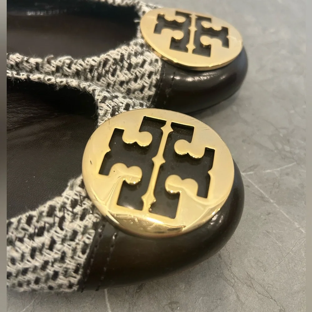 Tory Burch Tweed Ballet Flats